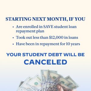 Joe Biden Instagram - This action will particularly help community college borrowers, low-income borrowers, and those struggling to repay their loans.
