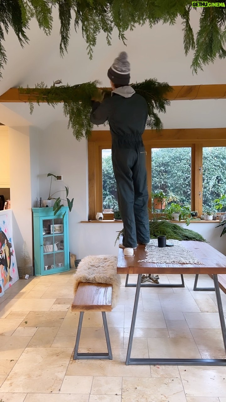Joe Sugg Instagram - The halls have well and truly been decked today.. we have lots of conifers in the garden so I’ve “borrowed” some cuttings to make it feel a bit more festive. Hope you like it @santaclaus.. any chance of a new bike for Christmas? From Joseph age 31