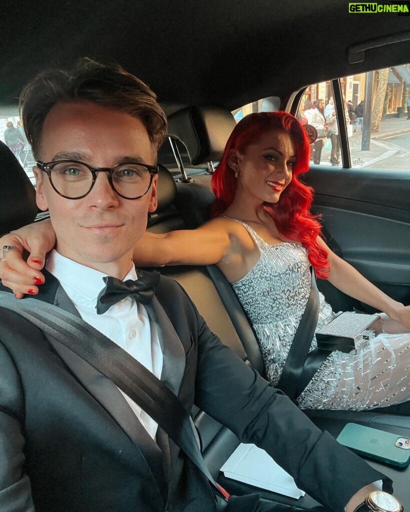 Joe Sugg Instagram - Bafta 2023 🏆 Tux kindly gifted by @tedbaker Tailored - @kate.walker.studio Stylist - @luciellis Haircut - @thelondonbarber Hairstyling - @ghdhair Make up/skincare - @lancomeofficial Girlfriend - @diannebuswell 😂❤