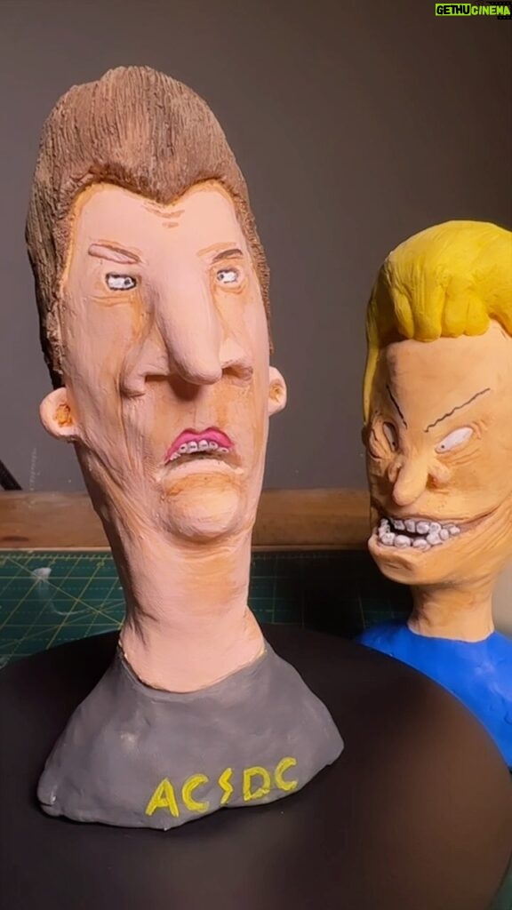 Joe Sugg Instagram - First of many for the “box of weird shit” to pass on to my future children/grandchildren😂. I watched the new Beavis and butthead movie the other day and so here we are #beavisandbutthead #paramountplus #sculpey