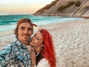 Joe Sugg Instagram - The other day we visited the newly voted number 1 beach in the whole of Australia in 2022. It was really beautiful and has a rather gruesome history too giving it the name ‘misery beach’