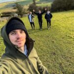 Joe Sugg Instagram - Took some London dwellers out for a bit of fresh country air, lots of mud and a hip flask of whisky 👍🏼#nature #walk #countryside