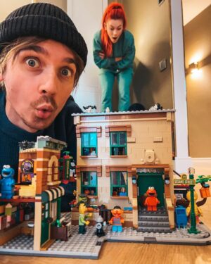Joe Sugg Instagram - #AD As you may know, it’s been a very different Christmas for us AGAIN this year, but today is LEGO Build Day! Having an entire day dedicated to LEGO building with my loved one is the perfect post Christmas gift! We’re spending today building the Sesame Street set! Show us what you’ve built today using #LEGOBuildDay @lego