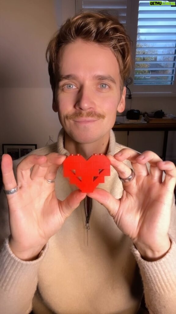 Joe Sugg Instagram - #advertisement | ❤ BUILD THOSE HEARTS! ❤ I’m thrilled to be involved in this. For every heart built from LEGO bricks and posted on social media, @LEGO will donate a set to children who need them most. Make sure you use #BuildToGive so I can see your awesome creations! ❤ I’m tagging @caspar_lee and @buxtagram to get creating! #LEGOPlayCollective