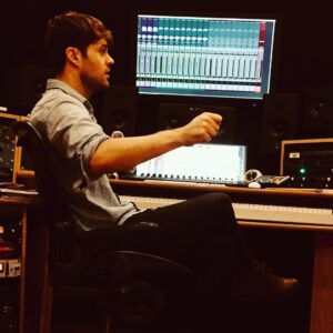 Joey Batey Instagram - Taking a break from @witchernetflix and utterly overjoyed to be back in the studio putting down the second album with my band @theamazingdevil. 
Here be the real monsters... Lots of love gang.
JBx