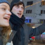 Joey King Instagram - Menorahless, cold, and not even harmonizing. Happy 1st night of Hanukkah from me and @amitrahav ✡️