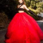 Joey King Instagram - A skirt made from the blood of my enemies for The Princess premiere ☺️ Photos by the wonderful @rogerkisby Gown by the amazing @csiriano