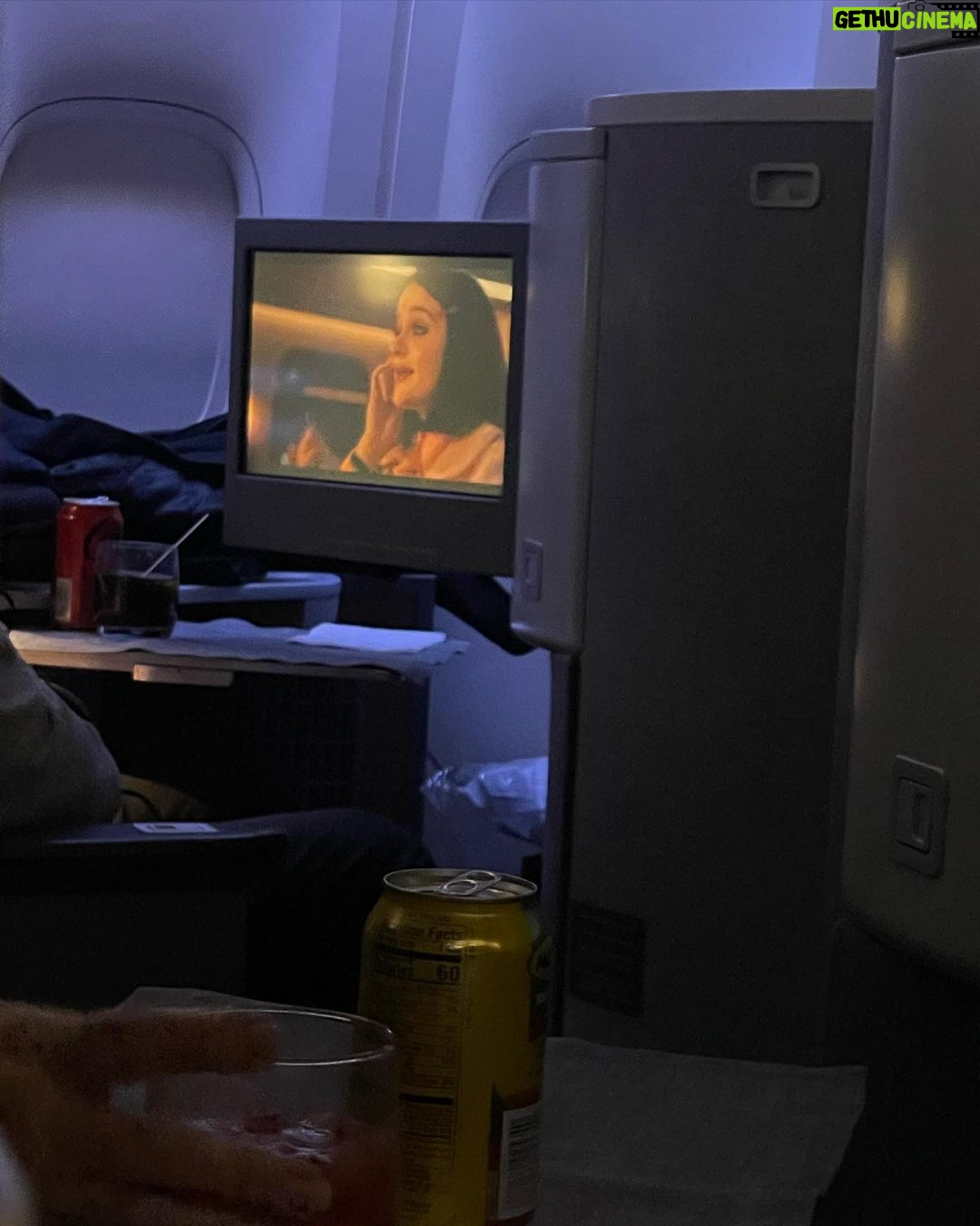 Joey King Instagram - It’s always weird when you look like this and then you look over and someone is drinking straight ‘mato juice🍅(I’m trying something new, let’s see if it sticks) and then the person next to them is watching your face on their little movie box all while being approximately 42,000 feet in the air. #Xanax