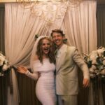 Joey King Instagram - For Valentine’s Day I thought I’d share this rager of a memory. August 19th 2023. Steven and I legally had to get married in the states before our September wedding in Mallorca. Obviously we wanted it to be a bit of a party. So we got some sickeningly hot outfits, gathered family (my mom made me a bouquet from the dollar store), hit up a place called Same Day Marriage in Los Angeles, and went bowling and partied. Happy Valentines Day you babes!!!