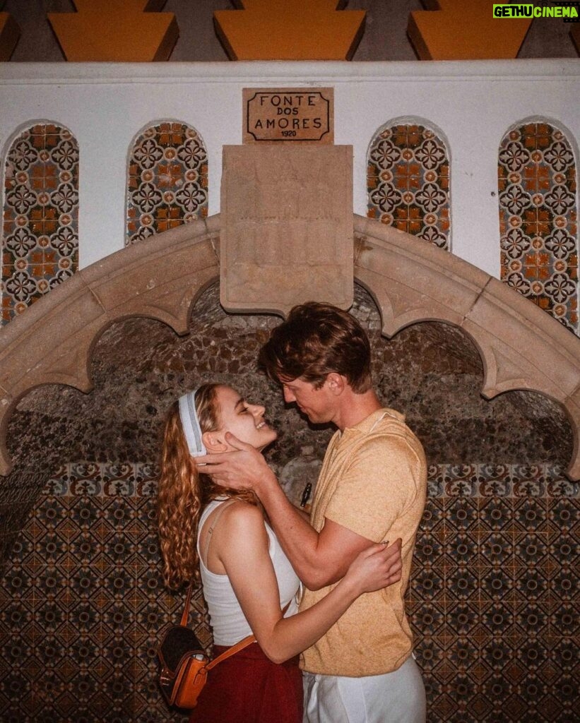 Joey King Instagram - Love is cool! Love is grand! Love is kissing in front of the Fonte dos Amores and having too many caipirinhas together Portugal