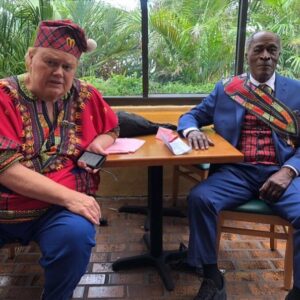 John Amos Instagram - BTS Coming 2 America me and @louieanderson taking a break! Watch the movie again on @amazonprimevideo -J.A. 📷