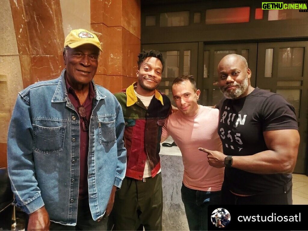 John Amos Instagram - #TBT Great photo Charles! -J.A. Repost• @cwstudiosatl Congratulations @jermainefowler and @officialjohnamos for your great performances! You both are hilarious. Can't wait to get together again! #comingtoamerica2 #coming2america #jermainefowler #johnamos #dinnerwithfriends