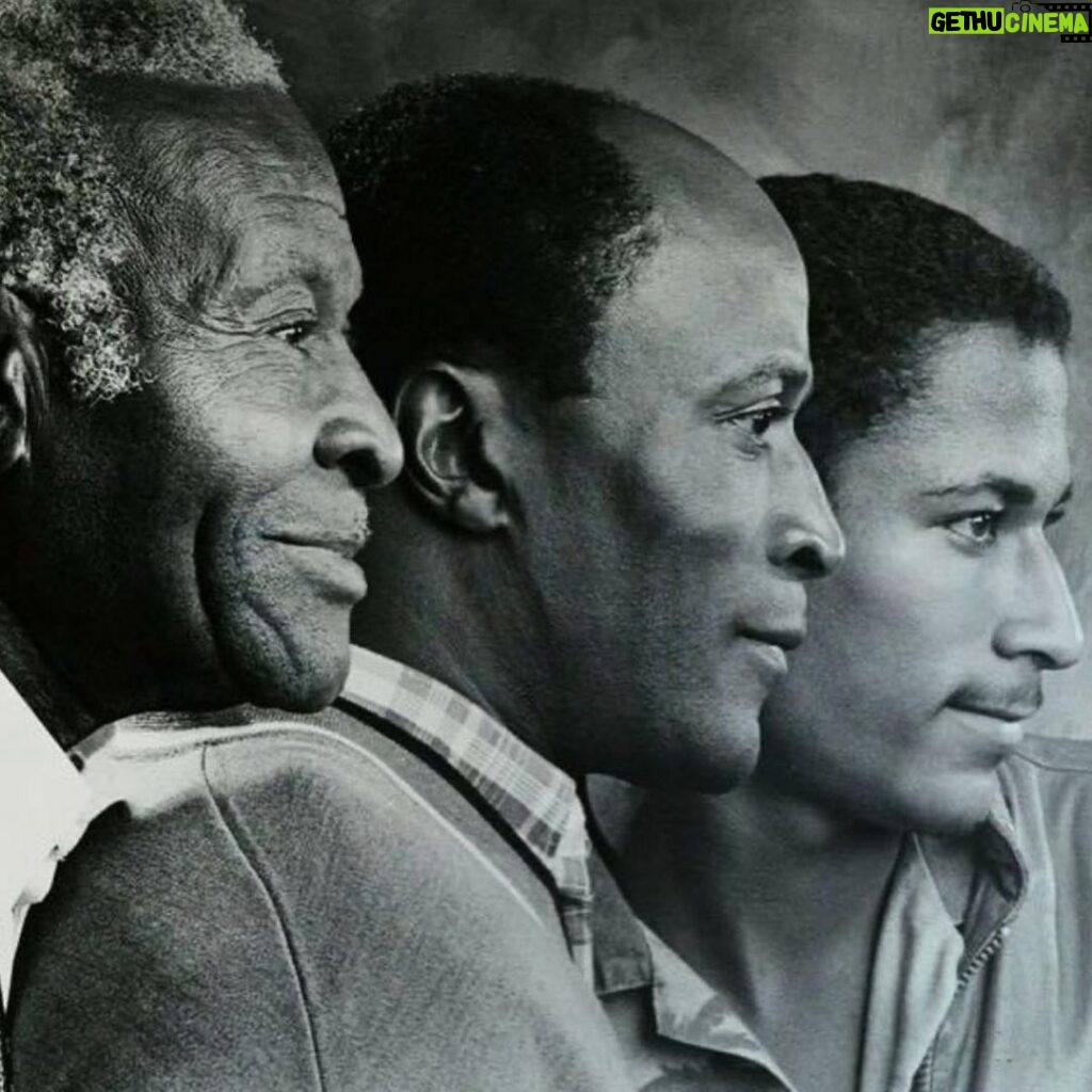 John Amos Instagram - Three Generations of Amos Men.