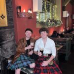 John Bell Instagram - Are ye dancin’? Cause am askin’! Burns celebrations continues… Love you bestie @matthewmckechnie 🏴󠁧󠁢󠁳󠁣󠁴󠁿💙 Glasgow, United Kingdom