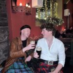 John Bell Instagram - Are ye dancin’? Cause am askin’! Burns celebrations continues… Love you bestie @matthewmckechnie 🏴󠁧󠁢󠁳󠁣󠁴󠁿💙 Glasgow, United Kingdom
