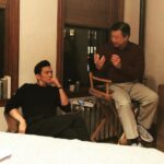 John Cho Instagram - I worked with @tzima8 in my first professional play, when I was still in college. He was a teacher to us kids then, and still is. Special to be reunited with him, albeit briefly, in #tigertail. Photo by @christine_ko
