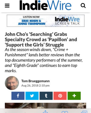 John Cho Instagram - Thank you.