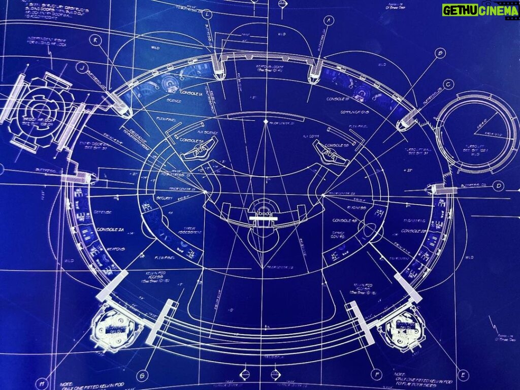 John Cho Instagram - Going through some old stuff, found blueprints for a certain spacecraft I used to hang out on.