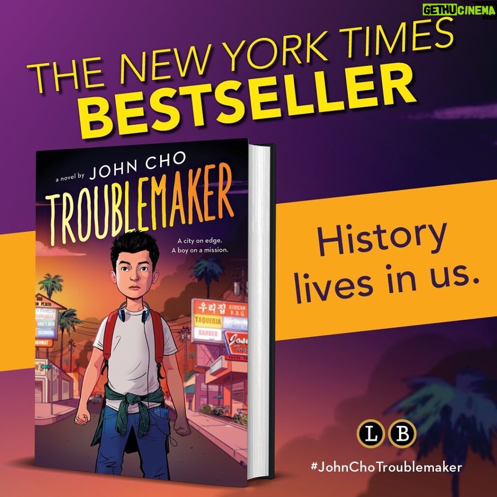 John Cho Instagram - #johnchotroublemaker is a @nytimes bestseller! A thousand thanks to all those who have read. I am so touched and gratified by your support! ❤️🙏🏽🎉