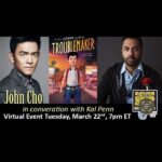 John Cho Instagram - Me and my buddy will be talking about my book! #johnchotroublemaker