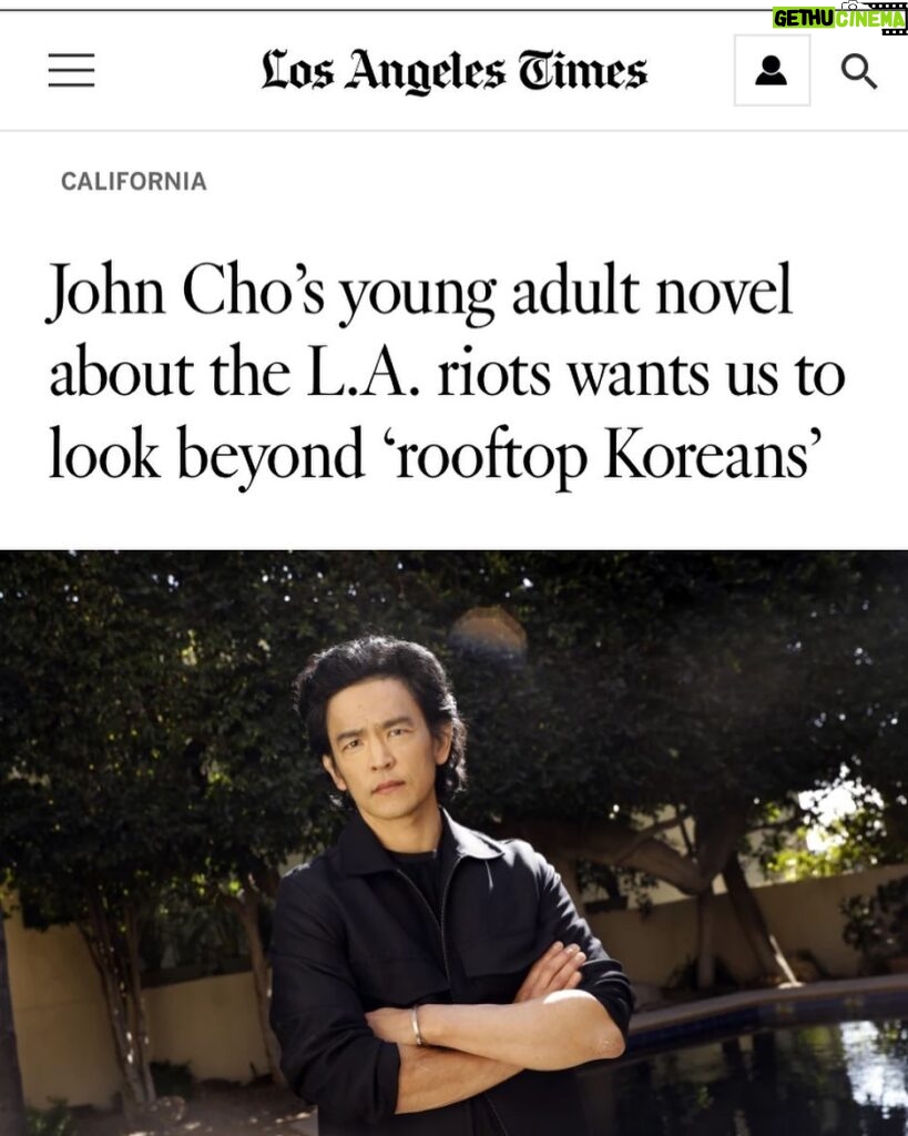 John Cho Instagram - Had a great conversation with Frank Shyong of the LA Times. https://www.latimes.com/california/story/2022-02-26/john-cho-troublemaker