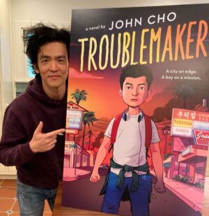 John Cho Instagram - You can support your local indie bookstore and preorder a SIGNED copy of my book #Troublemaker at the same time! Yes, I did sign them all by hand. Check out this map to see participating stores: 

bit.ly/JohnChoTrouble…