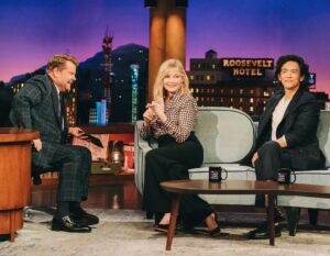 John Cho Instagram - Talking #cowboybebop and #powerofthedog with @j_corden and @kirstendunst on #latelateshow tonight!