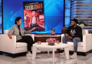 John Cho Instagram - My middle grade novel, Troublemaker, is coming out March 22! It’s true; otherwise they wouldn’t let me go on TV and say so.

#johnchotroublemaker 

https://www.ellentube.com/episode/guest-host-twitch-with-john-cho-tyler-james-williams.html

https://www.accessonline.com/videos/john-cho-thought-being-cast-in-harold-kumar-was-a-hoax