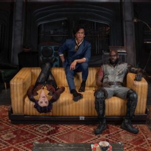 John Cho Instagram - 3..2..1…Let’s Jam!

Meet Spike Spiegel (John Cho), Jet Black (Mustafa Shakir), and Faye Valentine (Daniella Pineda) in Cowboy Bebop, premiering November 19, only on Netflix.  @bebopnetflix @netflix  @netflixgeeked  #COWBOYBEBOP