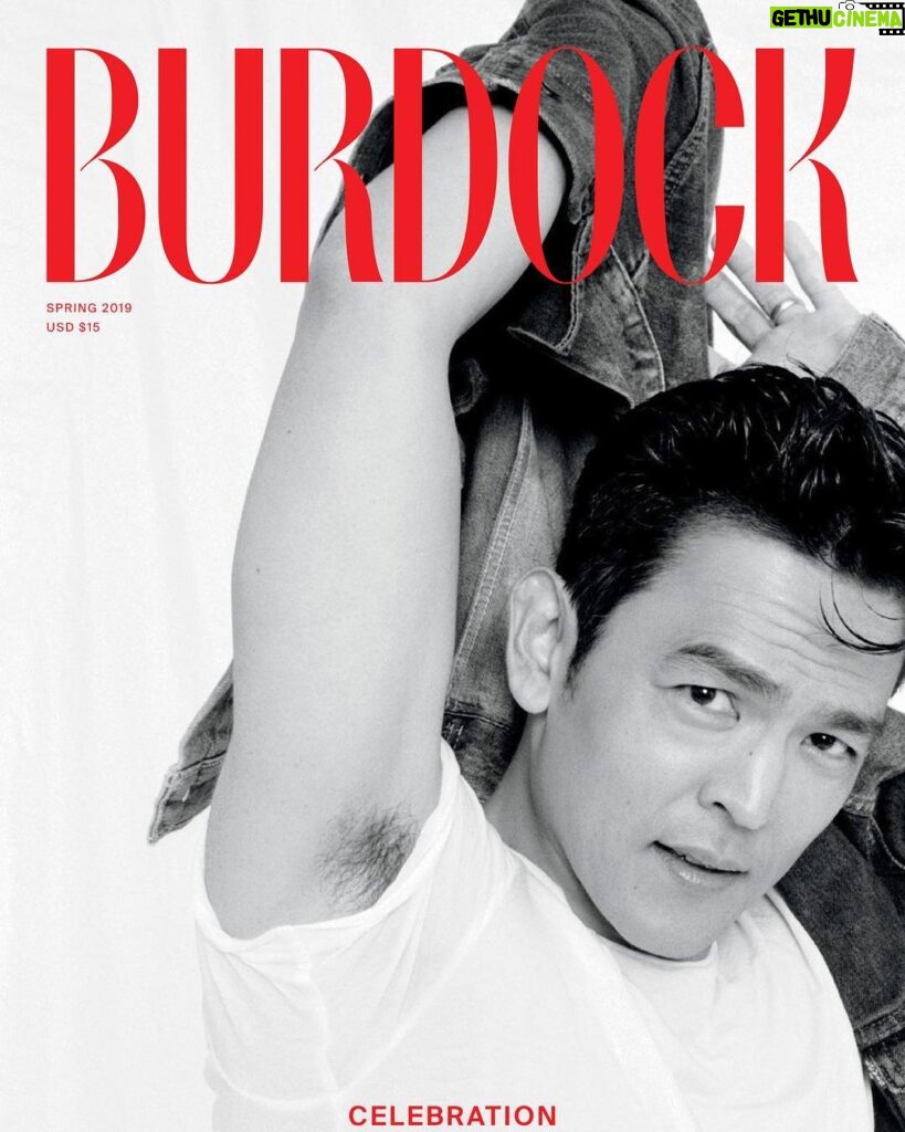 John Cho Instagram - My thanks to @burdockmedia for having me for their inaugural issue. Talking to @peterashlee about his experiences in his field and the impulse to start this magazine was an interesting mirror to my own. Hopefully this is part of something bigger - perhaps a warmer embrace of a collective identity. @Burdockmedia Photog: @peterashlee Grooming: @paige__davenport Stylist: @jeanneyangstyle