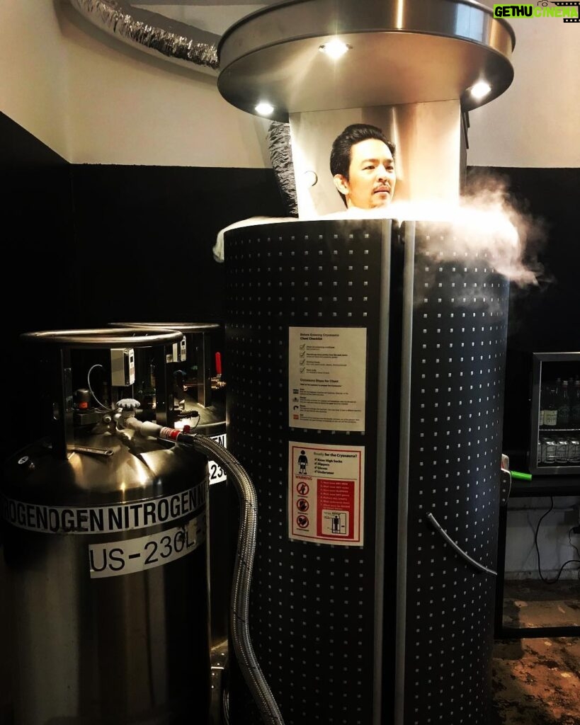 John Cho Instagram - Becoming one with the machine.