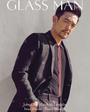John Cho Instagram - Thanks to @theglassmagazine for having me on your 10th anniversary cover! 
@Fendi Photographer @ssam_kim 
Stylist @sara_paulsen 
Groomer @paige__davenport
Writer @mrtimchan