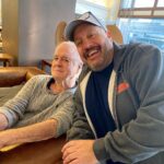 John Cleese Instagram - Another Iowa run-in…. #kevinjames #comedians #iowa
