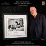 John Cleese Instagram - 48 years ago (!) the BBC broadcast Fawlty Towers ‘The Germans.’ Some of the most memorable lines from this classic episode are captured forever in these beautiful fine art prints that I had the pleasure of signing in London last month. Just 300 of each are to be sold (with full fine art certification) by the publishers The Original Memorabilia Company. For information and to order go to www.originalmemorabilia.co.uk or just click the link in my profile. They ship worldwide in time for Christmas, and you can get 15% off with code MY15 for a limited time. #fawltytowers #bbccomedy #classiccomedy #fineartprints #collectorsitem #christmasgiftsideas #dontmentionthewar #basilfawlty