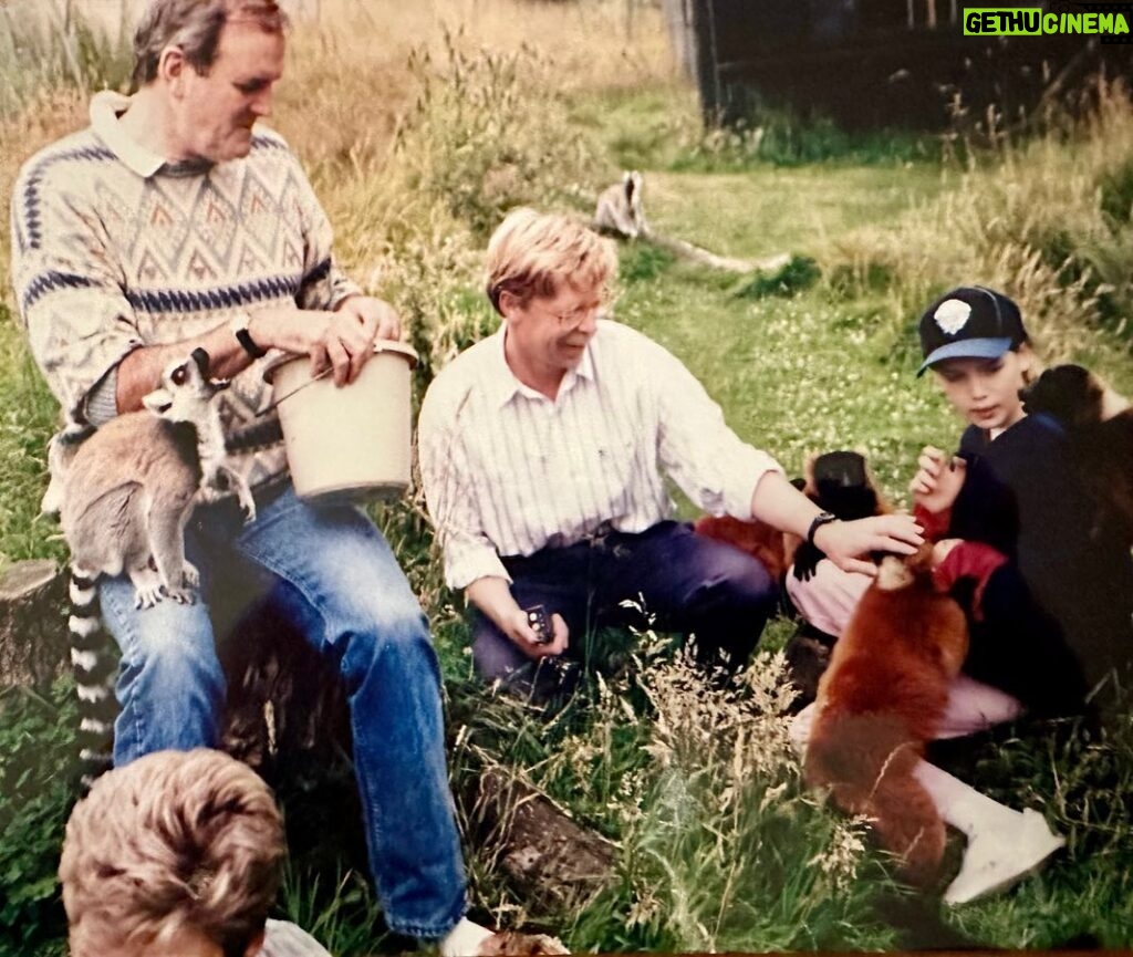 John Cleese Instagram - One from the archive with my daughter @camillacleese and some fur friends. #lemurs #lemur #lemursofinstagram #throwbacksunday