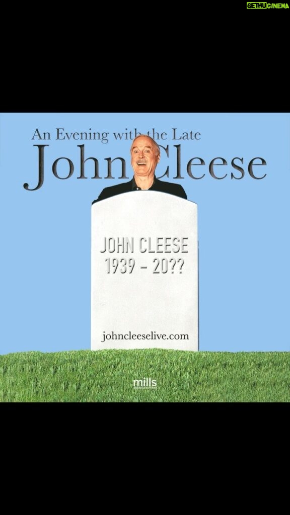 John Cleese Instagram - Don’t miss your last chance to see me before I die! ☠️ Tickets for my fall tour are on sale now at http://bit.ly/JCleeseLive 🪦 (Link is in my profile as well) #comedytour #comedyshow #montypython #livecomedy