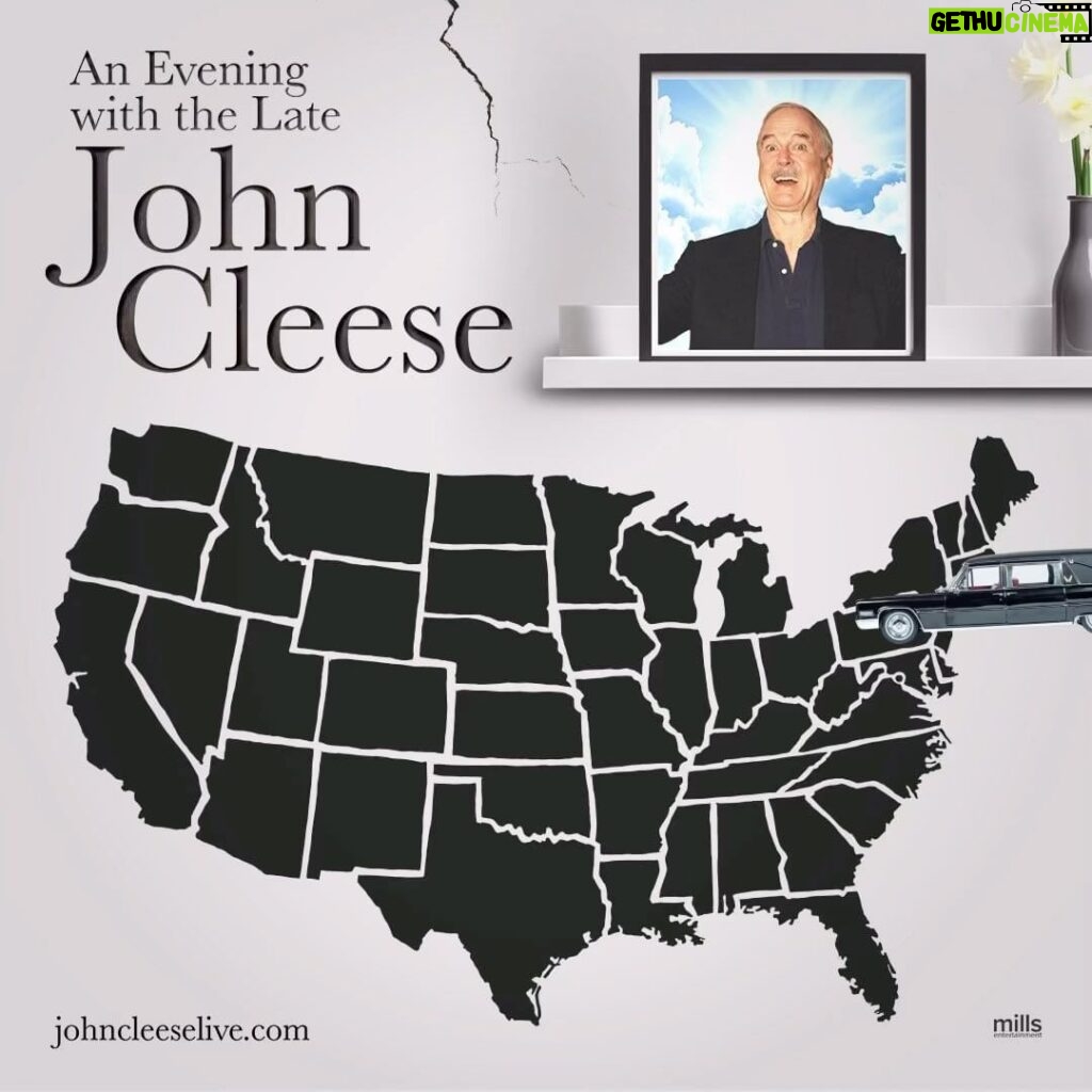 John Cleese Instagram - Have you got your tickets yet? I’m hitting the road this fall on an epic 5-week US 🇺🇸 tour and tickets are on sale now! Don’t miss your last chance to see me before I die. ☠️ Tickets available at http://bit.ly/JCleeseLive 🪦 (Link is in my profile as well) #comedytour #comedyshow #montypython #livecomedy
