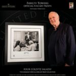 John Cleese Instagram - 48 years ago (!) the BBC broadcast Fawlty Towers ‘The Germans.’ Some of the most memorable lines from this classic episode are captured forever in these beautiful fine art prints that I had the pleasure of signing in London last month. Just 300 of each are to be sold (with full fine art certification) by the publishers The Original Memorabilia Company. For information and to order go to www.originalmemorabilia.co.uk or just click the link in my profile. They ship worldwide in time for Christmas, and you can get 15% off with code MY15 for a limited time. #fawltytowers #bbccomedy #classiccomedy #fineartprints #collectorsitem #christmasgiftsideas #dontmentionthewar #basilfawlty