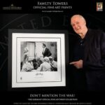 John Cleese Instagram - 48 years ago (!) the BBC broadcast Fawlty Towers ‘The Germans.’ Some of the most memorable lines from this classic episode are captured forever in these beautiful fine art prints that I had the pleasure of signing in London last month. Just 300 of each are to be sold (with full fine art certification) by the publishers The Original Memorabilia Company. For information and to order go to www.originalmemorabilia.co.uk or just click the link in my profile. They ship worldwide in time for Christmas, and you can get 15% off with code MY15 for a limited time. #fawltytowers #bbccomedy #classiccomedy #fineartprints #collectorsitem #christmasgiftsideas #dontmentionthewar #basilfawlty