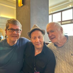 John Cleese Instagram - Ran into @adamsandler & @iamrobschneider in Iowa. 

#comedytour #livecomedy #comedians #adamsandler #robschneider #laughoften