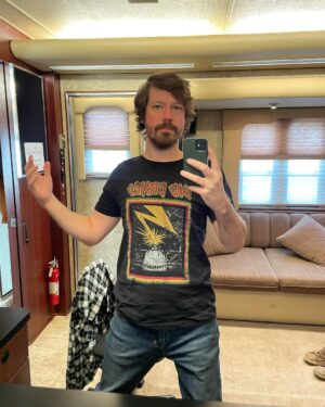 John Gallagher Jr. Instagram - I got to wear this Bad Brains shirt in a film called Gone in the Night that stars the legendary Winona Ryder and you can stream said film on Hulu starting this weekend if that sounds like your kind of thing.