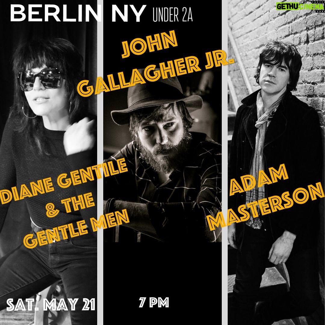 John Gallagher Jr. Instagram - Playin’ a prawper rawk show at @berlin.undernyc on Saturday, May 21st with @diane.gentile and @adammastersonmusic! Link for tickets in bio.