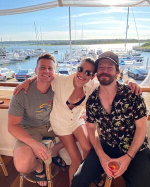 John Gallagher Jr. Instagram - Two Johns Do The Hamptons and Boston.