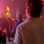 John Gallagher Jr. Instagram – Another clip from last weekend’s show at @the_stone_pony courtesy of @kaylakuzbel. When there is a runway on the stage you really have a rock and roll obligation to make the most of it. Thems just the rules. Especially when it means encouraging @patchdarragh to sing along with you.