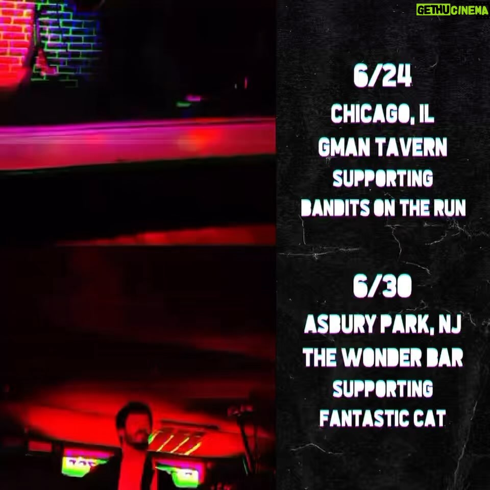 John Gallagher Jr. Instagram - Two more shots to rock in the month of June! See you this weekend in Chicago and next weekend in Asbury Park!