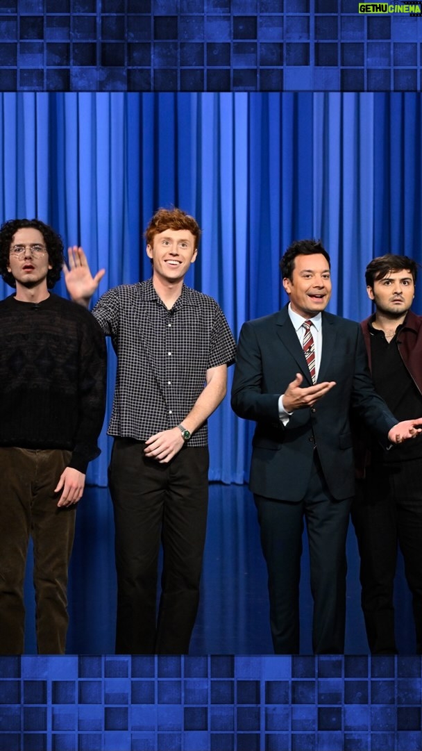 John Higgins Instagram - @pleasedontdestroy crashes Jimmy’s monologue to promote “Please Don’t Destroy: The Treasure of Foggy Mountain” now that the SAG strike is over 😂 #FallonTonight The Tonight Show Starring Jimmy Fallon