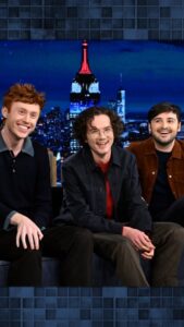 John Higgins Instagram - Please Don’t Destroy explains how they got @taylorswift13 & Pete Davidson to star in “Three Sad Virgins”! #FallonTonight