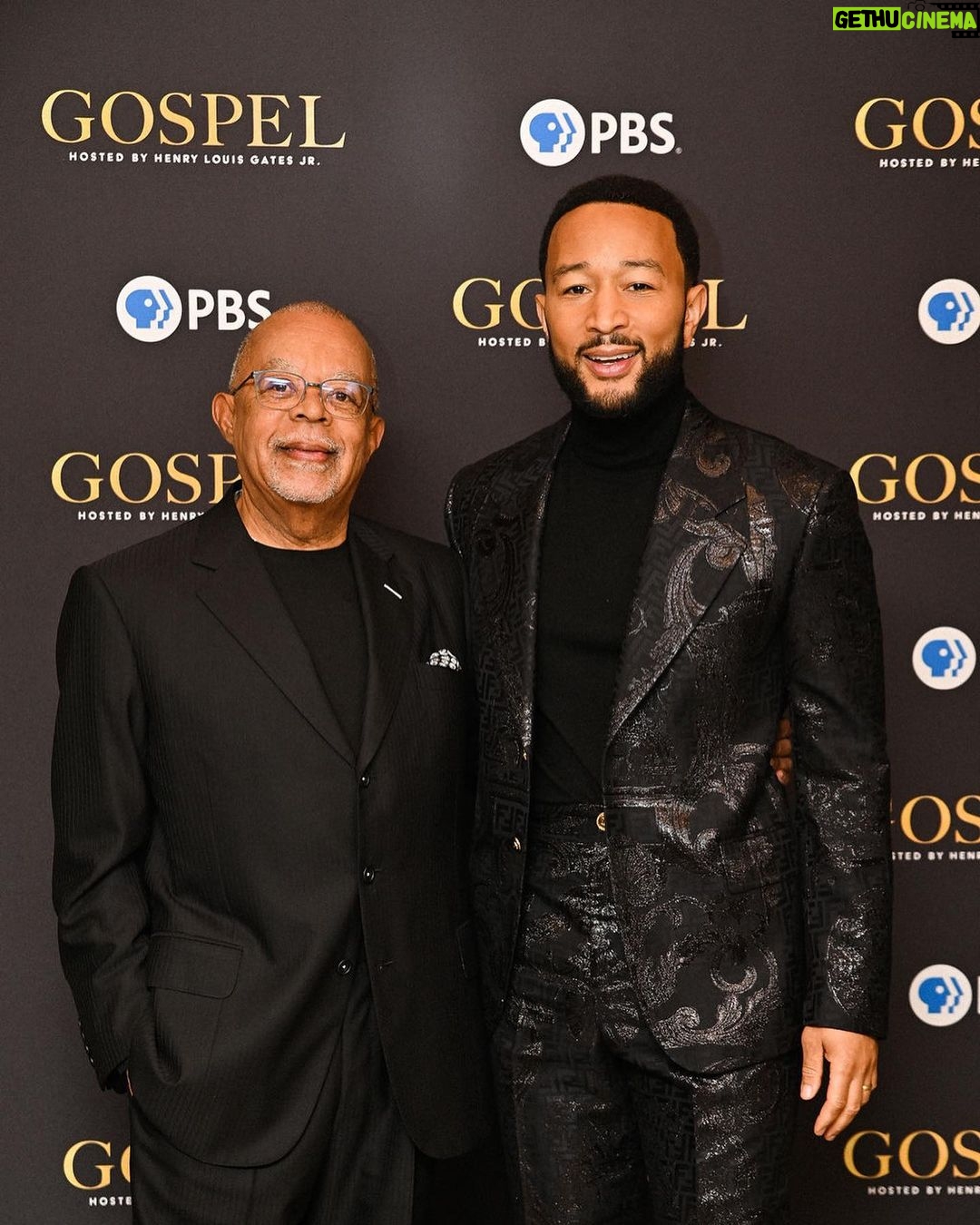 John Legend Instagram - GOSPEL Live! is one day away! This special concert event will have you on your feet with our 💯 line-up, including @JohnLegend! Join us in celebrating the legacy of gospel music on Friday at 9/8c on @PBS. Then on February 12th & 13th, watch the two-night premiere of the brand-new Henry Louis Gates, Jr docuseries #GospelPBS, exploring the origin story of Black spirituality through sermon and song.