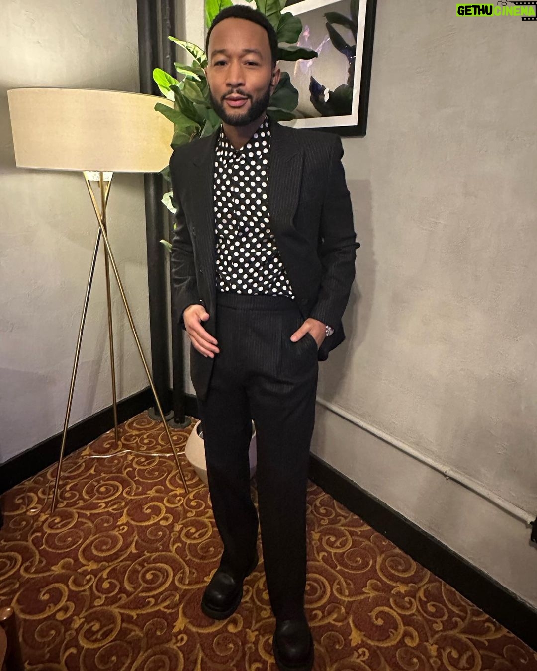 John Legend Instagram - Last week's trip to the east coast was a special one! Knew you'd show up in all your glory so had to keep the looks extra clean for you @beacontheatre, @foxwoods, and @tillescenter.