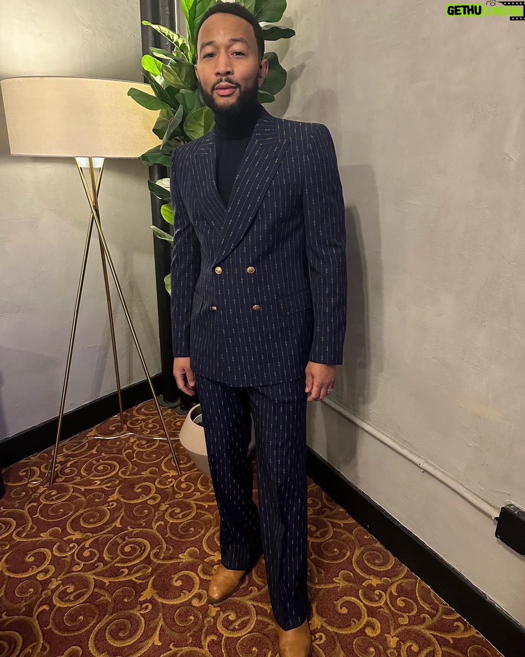 John Legend Instagram - Last week's trip to the east coast was a special one! Knew you'd show up in all your glory so had to keep the looks extra clean for you @beacontheatre, @foxwoods, and @tillescenter.